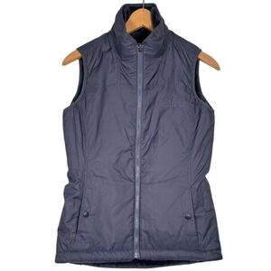 The North Face Women Reversable Quilted Fleece Lined Vest Full Zip Pockets - XS